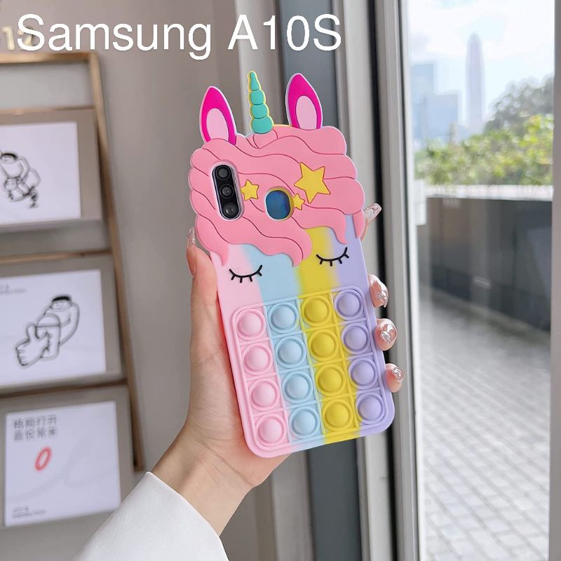 Casing POP IT Samsung A10S SoftCase POP IT 3D Unicorn Kuda Poni