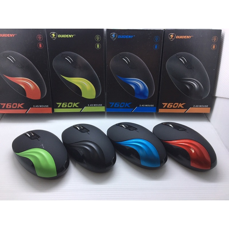 Mouse DUIDENY 760K bluetooth 2.4G 1600DPI Receiver USB untuk PC Laptop mouse wireless 760K