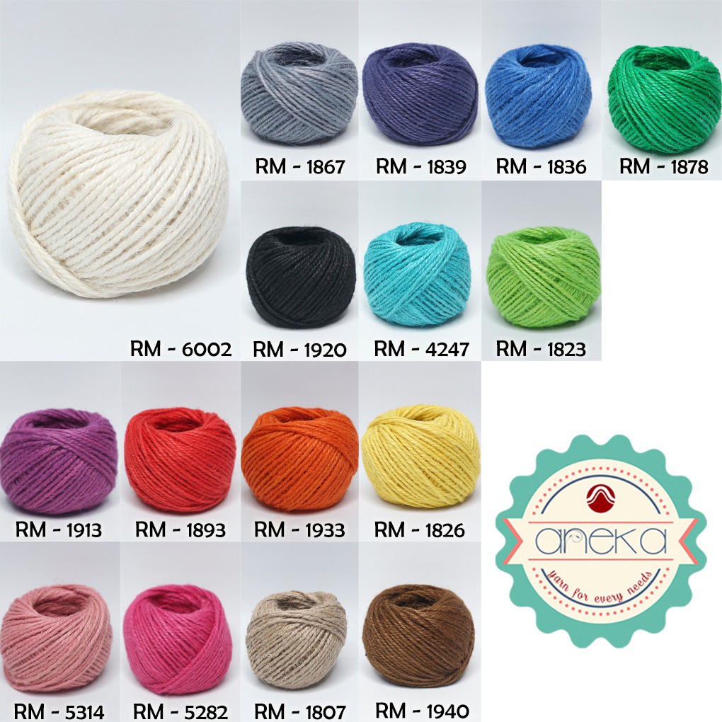 KATALOG - Tali Rami Warna Goni 25 gram 2ply / Jerami / Mendong / Pengikat Packing (+/- 30 meter)