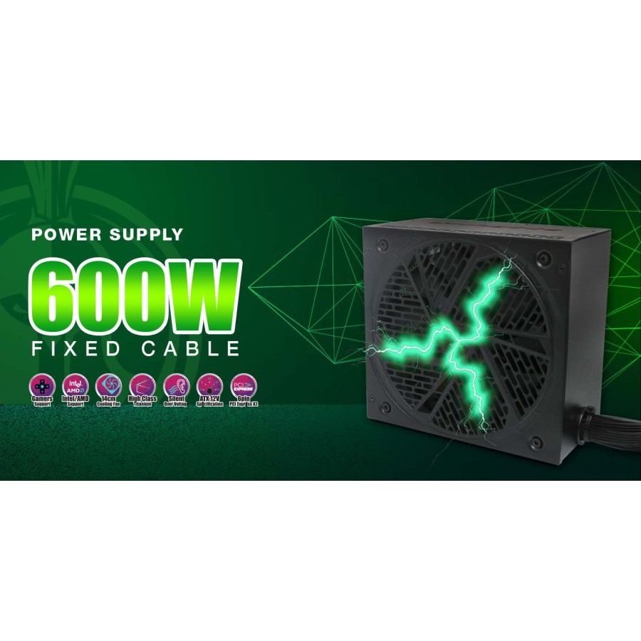 Simbadda SB-600W Power Supply 600 Watt Full Modular High Class Black