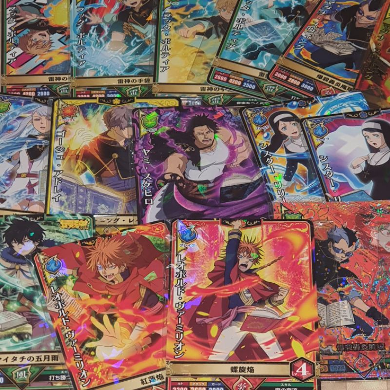 Jual BLACK CLOVER CARD COLLECTION ANIME ASTA YUNO KARTU BLACK BULLS ...