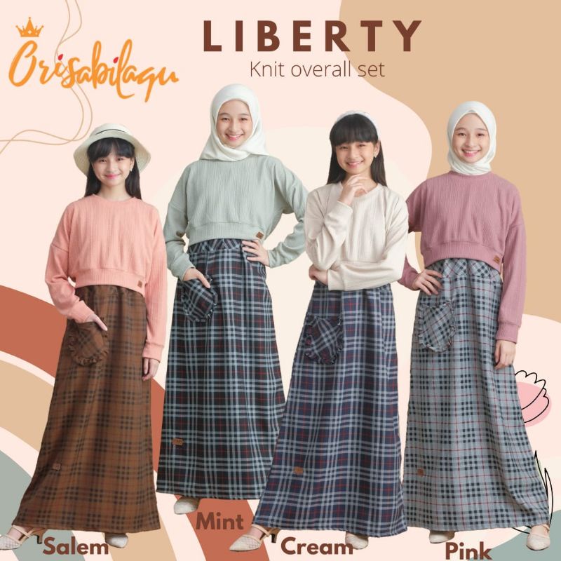Overall Anak Perempuan Remaja Orisabilaqu Baju Gamis Anak Perempuan Liberty Knited
