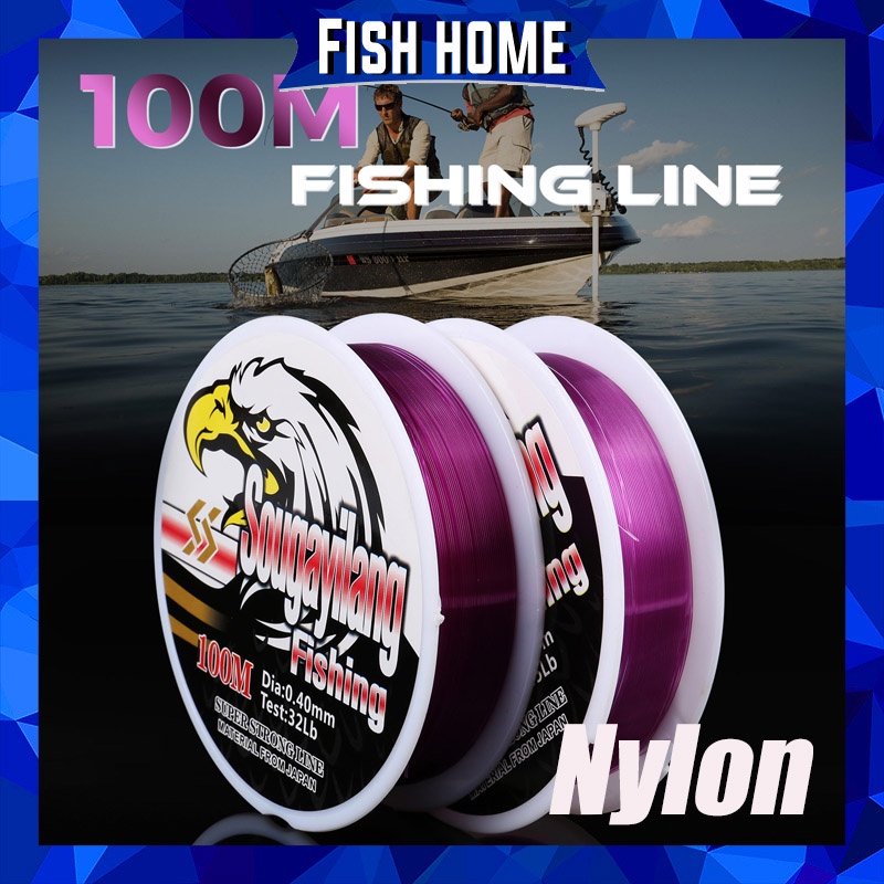 Pancing Nilon SUPER KUAT 100M 11-41LB Kekuatan Simpul Tak Terkalahkan Kekuatan Tarik Multifilament Halus Pancing Bahan Jepang Pancing Super tahan aus untuk Memancing Ikan Mas Baik untuk Memancing di Perahu