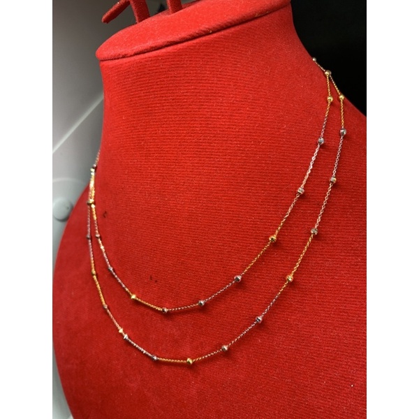 kalung emas asli 750 model choker jedarr