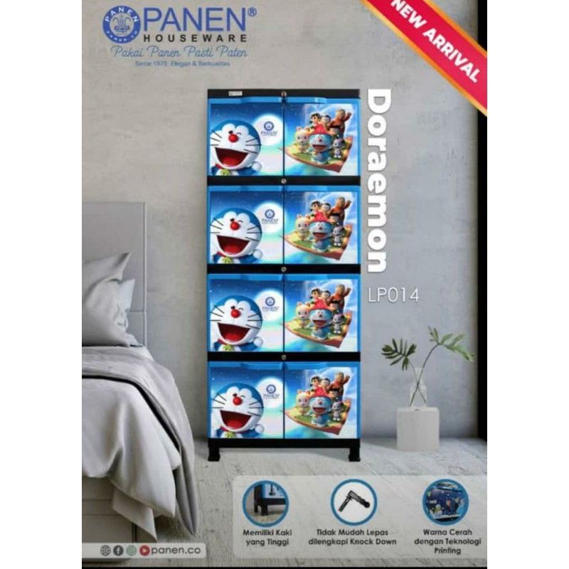 Lemari Plastik Panen/lemari pakaian/lemari baju anak/lemari panen/kabinet plastik