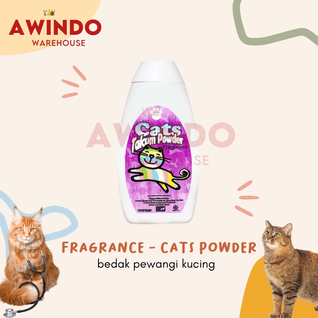 FRAGRANCE - Cats Talcum Powder Bedak Wangi Pewangi Kucing Cat Kitten