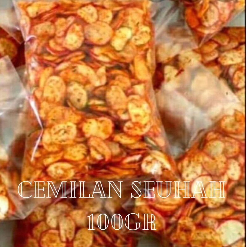 seblak kerupuk pedas daun jeruk isi 100 gram