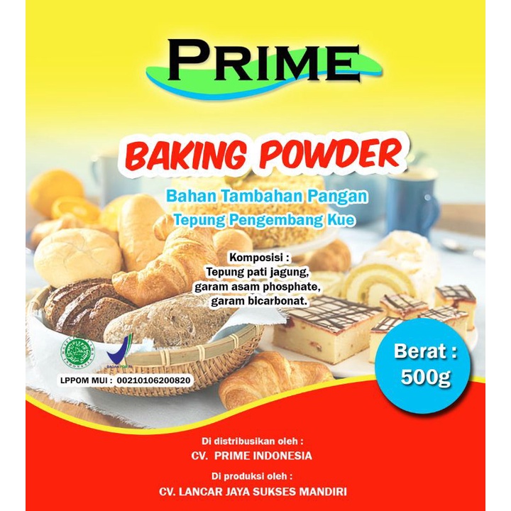 

BAKING POWDER SUPER DOUBLE AKTING 500 GRAM