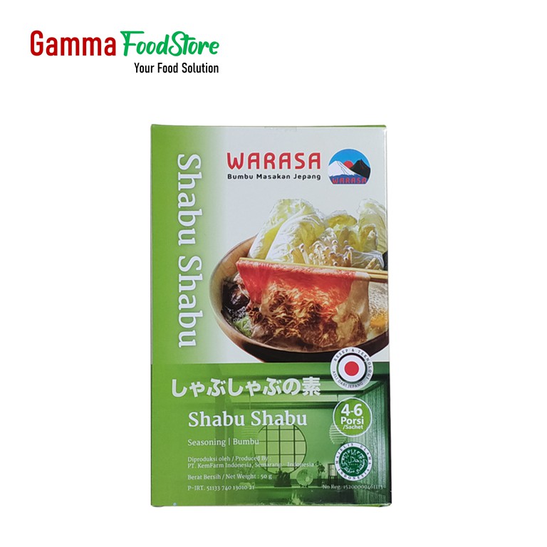 

Warasa Shabu Shabu 50 Gr 100% Halal No MSG