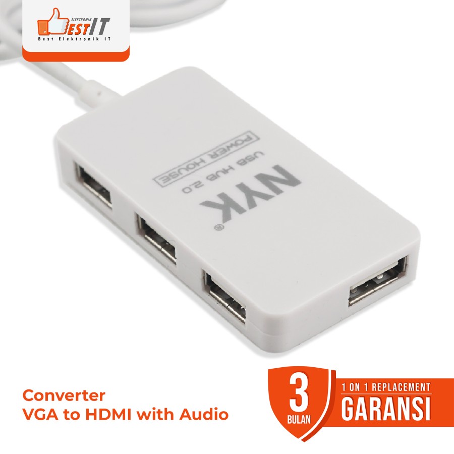 USB Hub NYK 43 Usb 2.0 Support 2TB