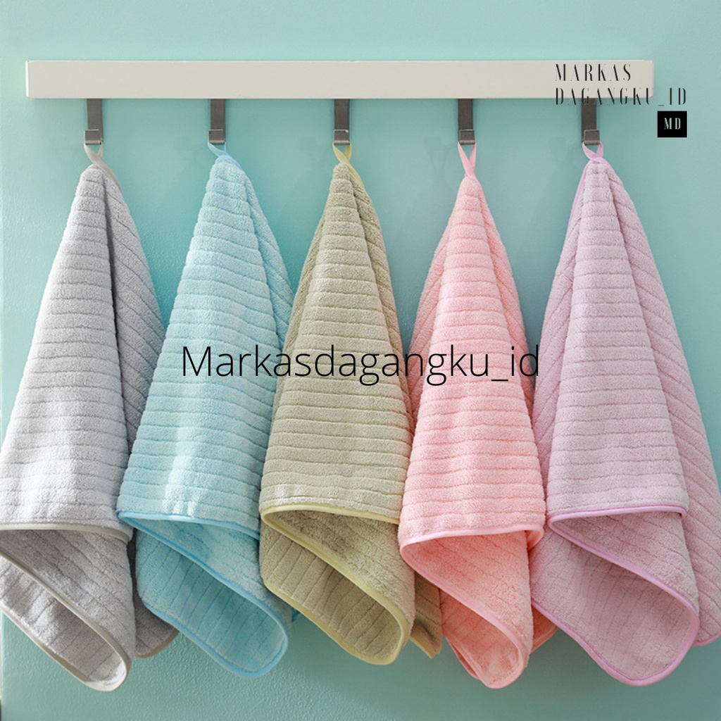 Handuk Mandi Dewasa Quick Dry Microfiber Bermotif Soft Classy 70x140 Premium Quality