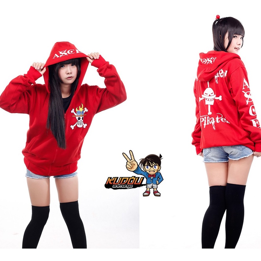 Jaket Portgas D Ace Red Onepiece Hiken No Ace