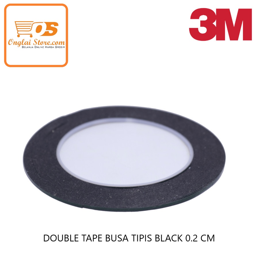 

Double tape busa tipis black 0.2Cm