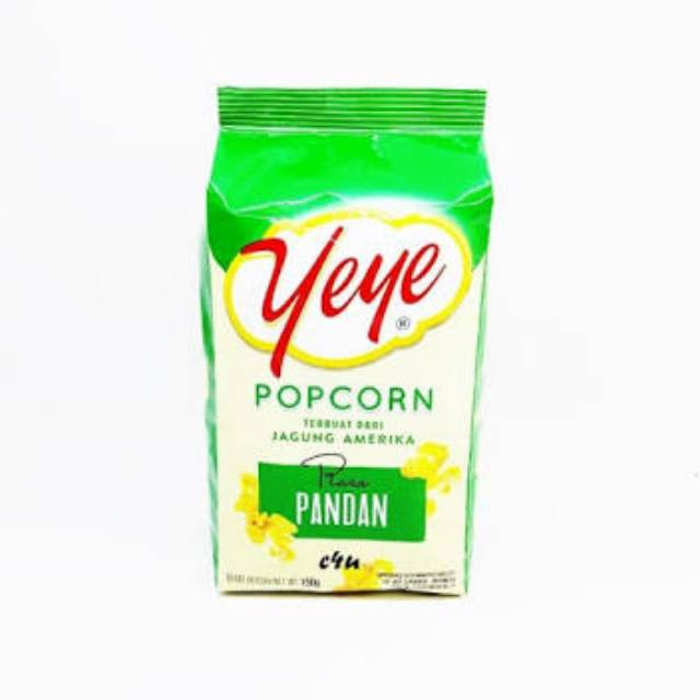 

Yeye Popcorn Rasa Pandan 150gr
