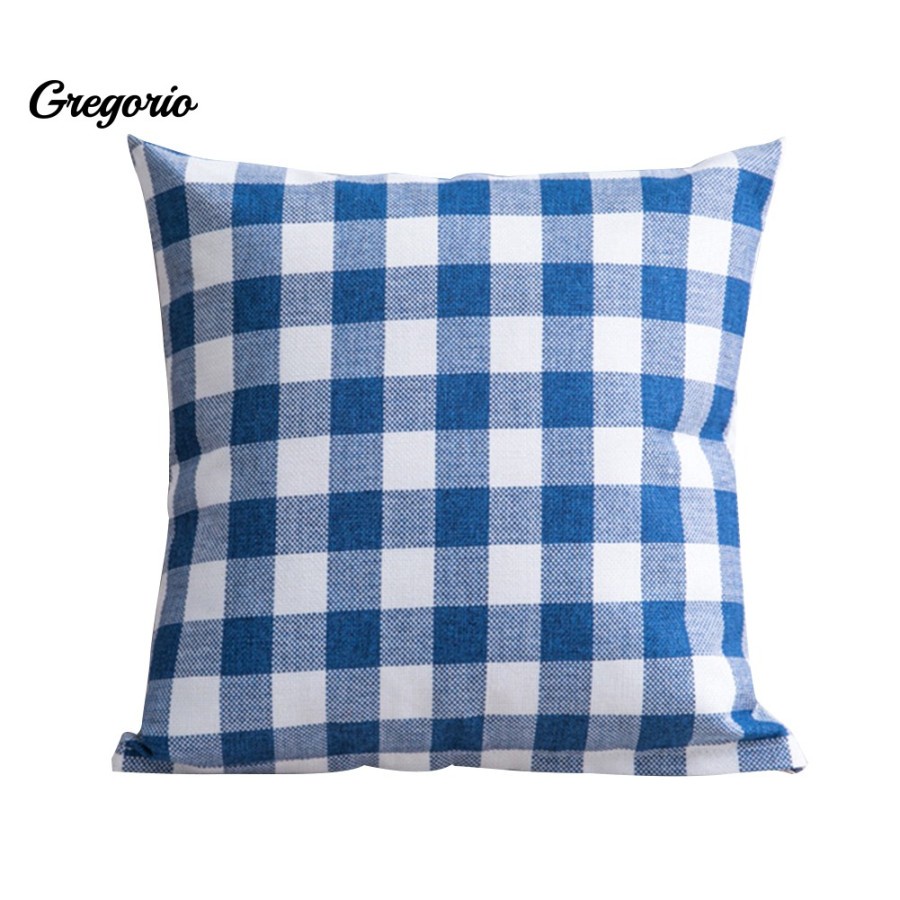 SARUNG BANTAL SOFA / SOPA Motif Kotak-kotak SIZE 45x45 cm Cantik Estetik Kekinian Gaya Korea Katun dari Ismi Store