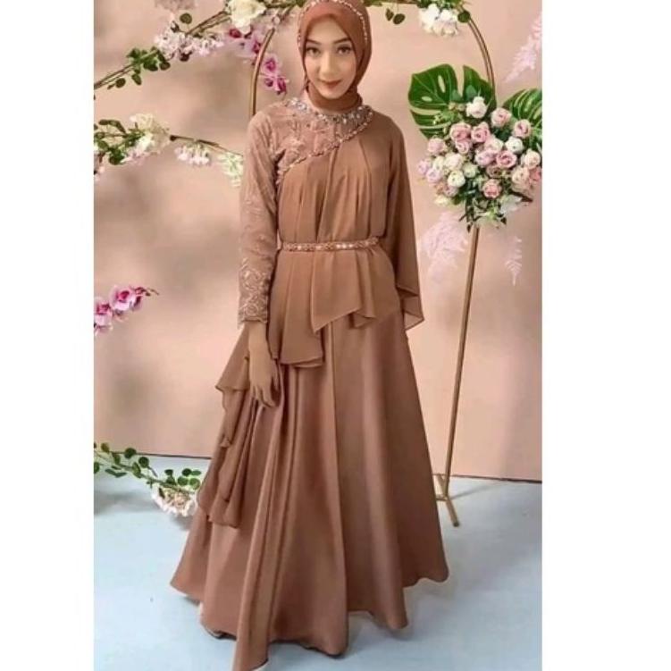 Modern.. GAMIS 10 LOOK TRENDING ( READY JUMBO ) GAMIS PESTA TERBARU / GAMIS BRUKAT TERBARU 2022 / ME