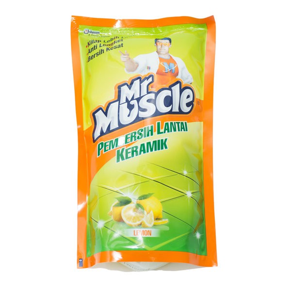 MR MUSCLE Pembersih Lantai Keramik Lemon 800ml