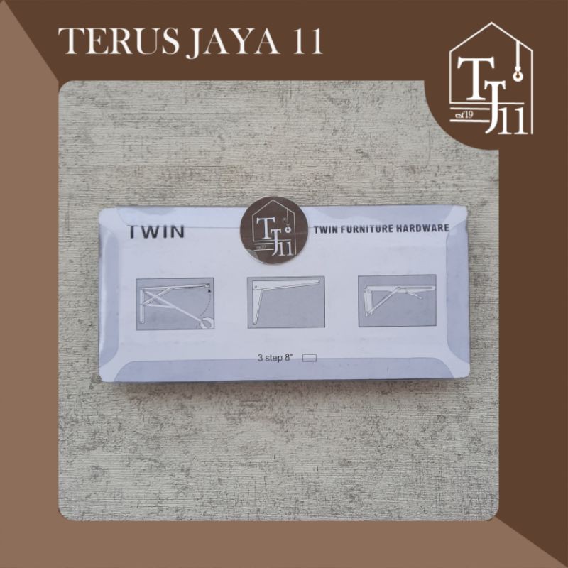 Siku Lipat / Siku Wallshf / Fold Bracket TWIN ukuran 20Cm harga grosir