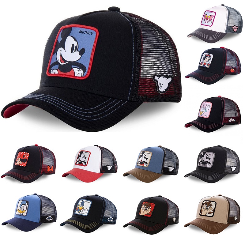 Topi Baseball Motif Bordir Karakter Kartun Disney mickey Mouse Untuk Pria Dan Wanita