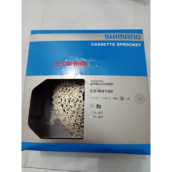 Sproket 10 speed Cassette Shimano Deore M4100 11-42T
