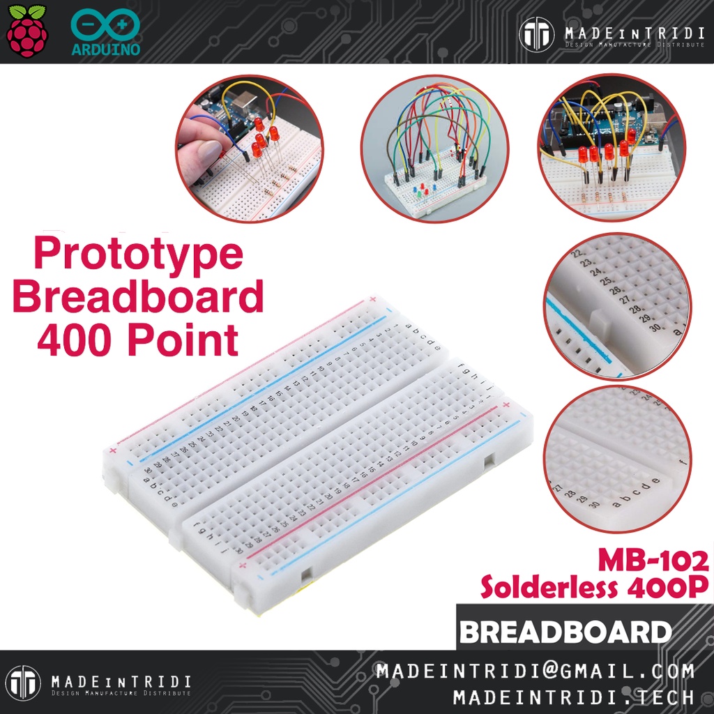 BREADBOARD MINI SOLDERLESS 400 400P