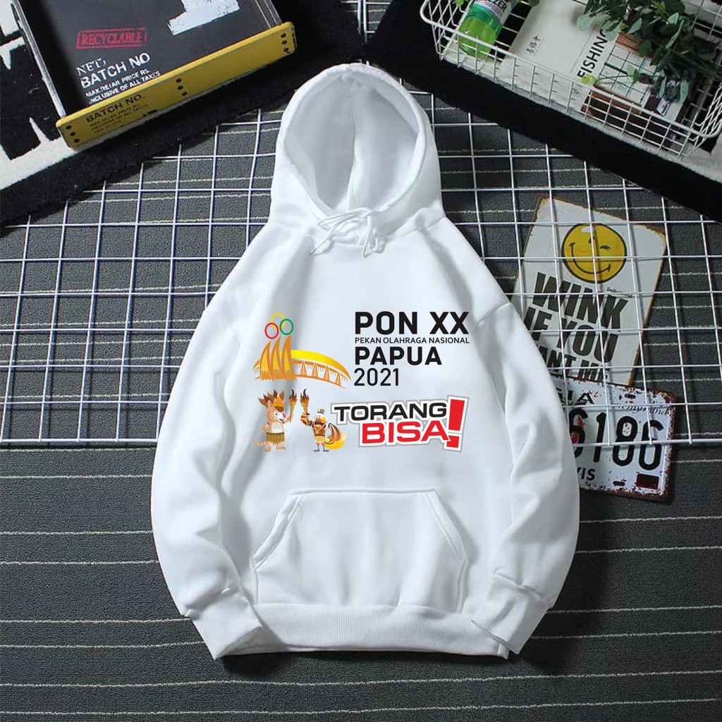 HOODIE PON XX PAPUA 2021 TORANG BISA SWEATER PON XX PAPUA 2021 PEKAN OLAHRAGA NASIONAL INDONESIA TERBARU TORANG BISA