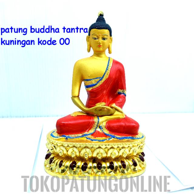 Patung buddha tantra kuningan kode 00