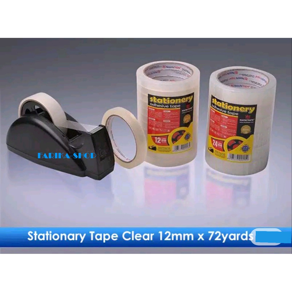 

Lakban Bening Nachi Tape 12 mm / Isolasi Nachi 12 mm (1/2 in)