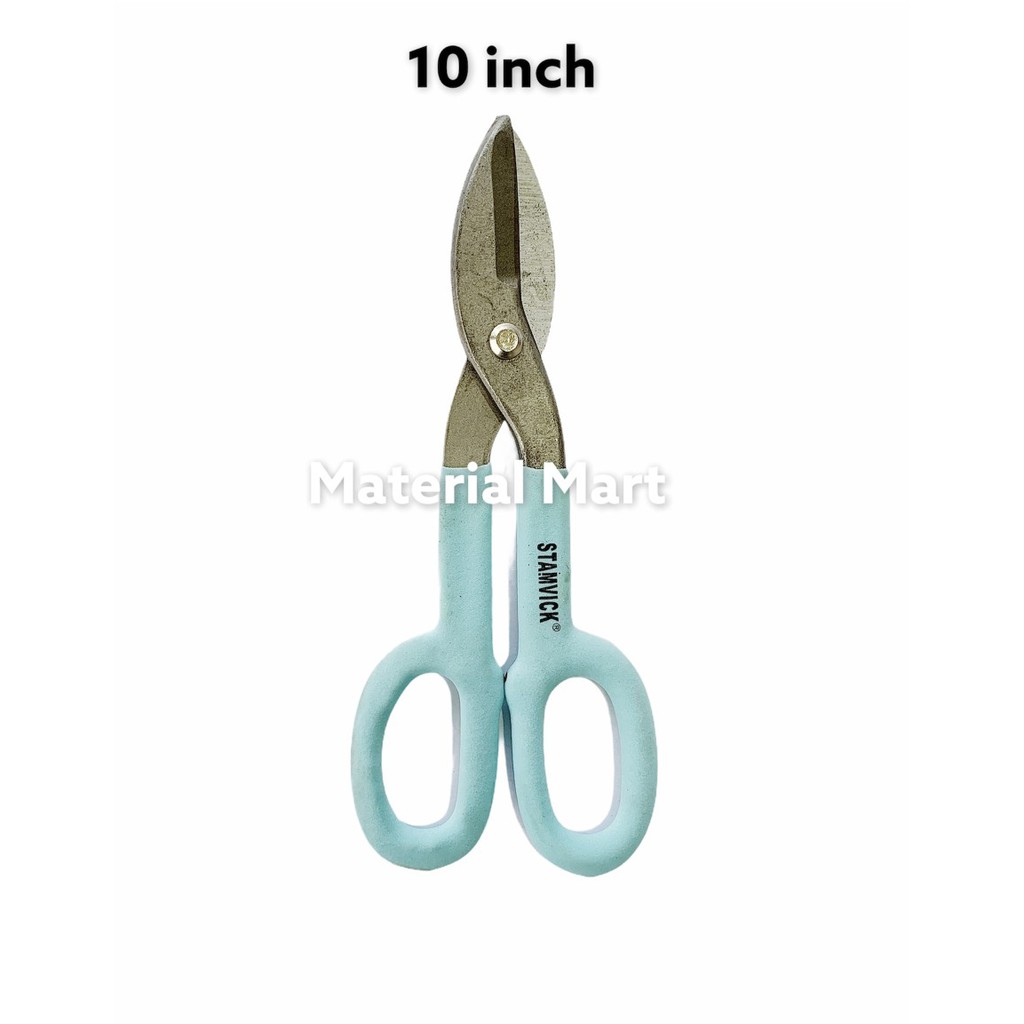 Gunting Seng Plat Gagang Karet 10 Inch | Gunting Plat Potong 10&quot; - 10 Inch | Material Mart