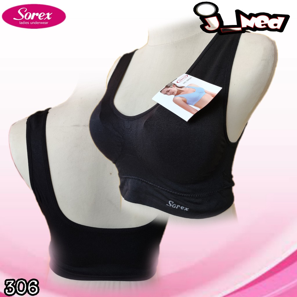 J306 | SOREX SPORT BRA BUSA (bisa dilepas) TANPA KAWAT UKURAN BESAR STRETCH FREE SIZE SETARA 36-40