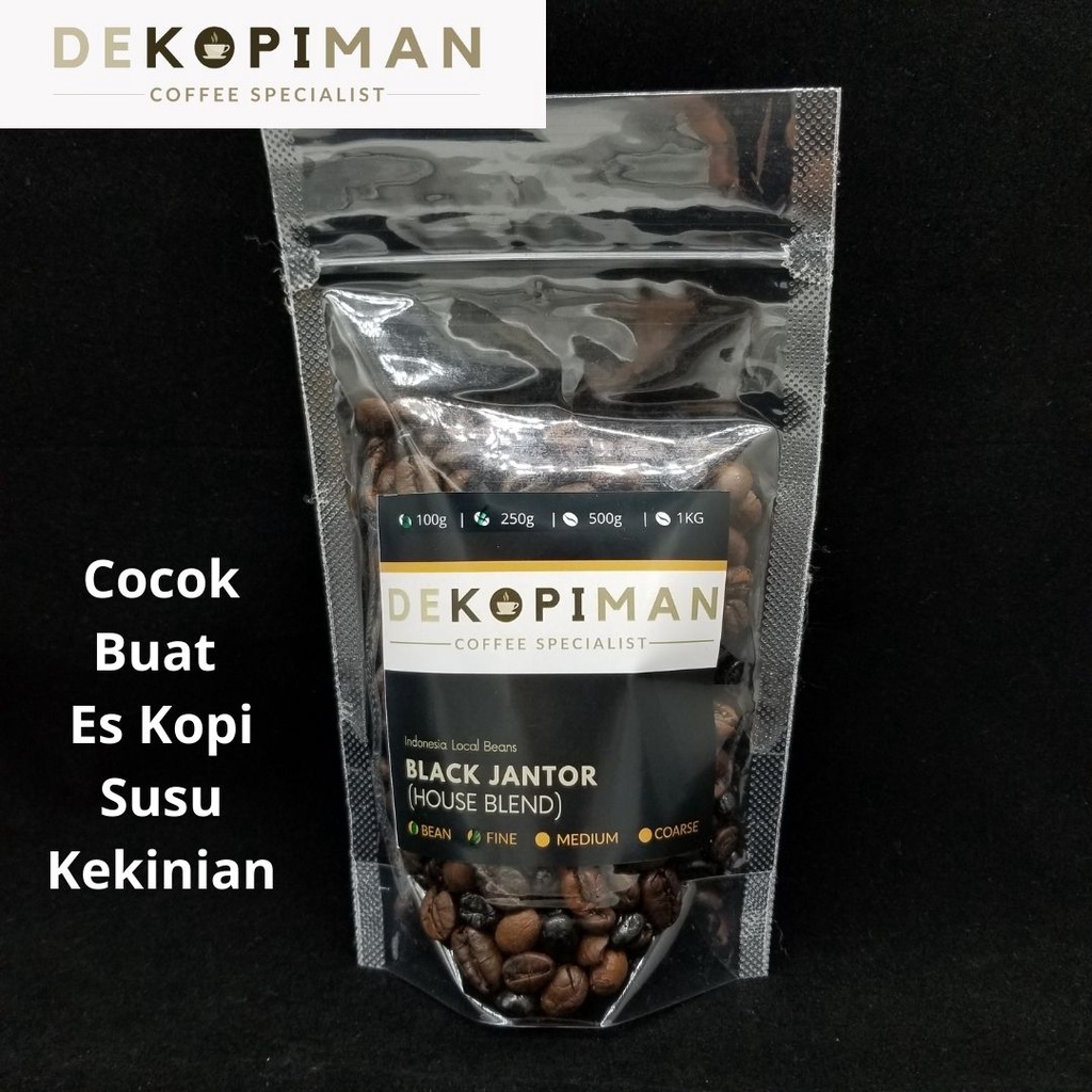 

KOPI ROBUSTA ARABIKA BLACK JANTOR BLEND 100 Gram FRESH WANGI SEMERBAK