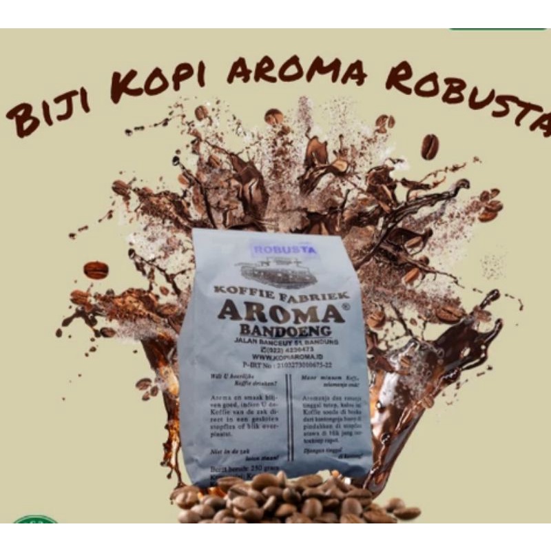 

Biji Kopi Aroma Bandung - Robusta 250gr