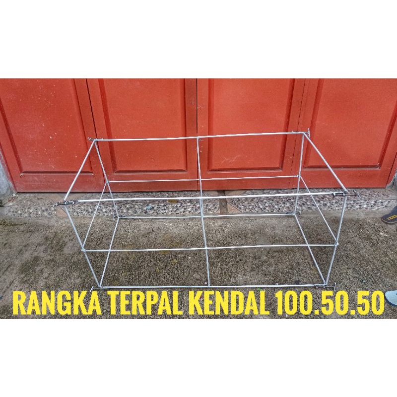 Kolam Terpal + Rangka Besi 100x50x50 Fullset