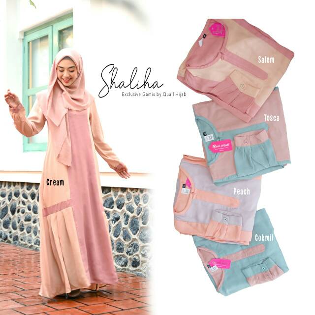 SHALIHAH EXCLUSIVE GAMIS ORI QUAIL HIJAB