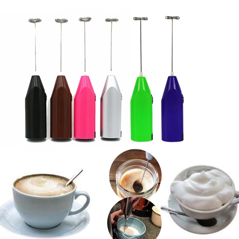 Kitchen Tools Coffee Electric Milk Frother Foamer Drink Whisk Mixer Eggs Beater Mini Handle Stirrer OW