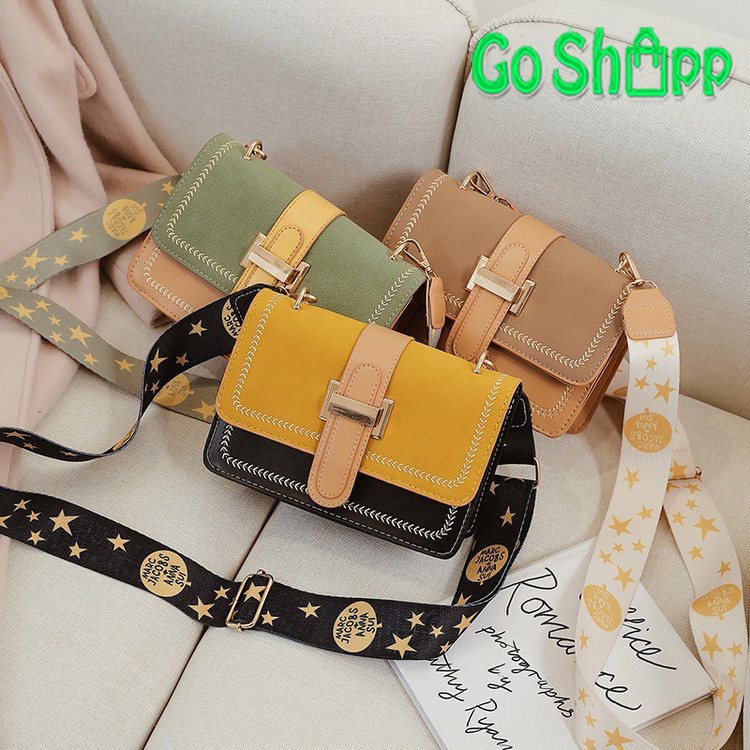 Tas Selempang Wanita Import Kulit PU Premium Kombinasi Warna - Tas Wanita Fashion Korea [SL32]