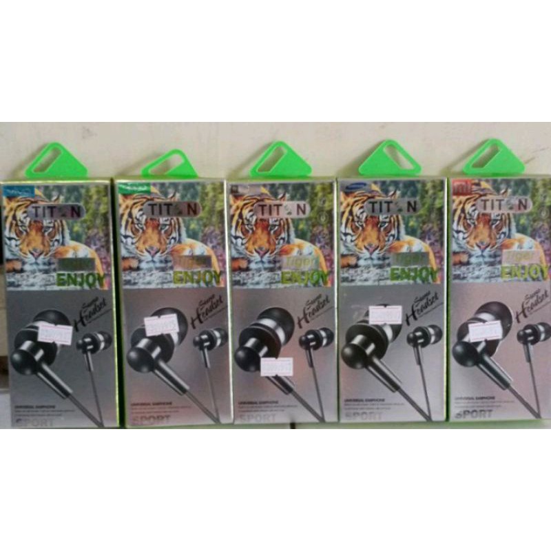EARPHONE  hedset TITON TIGER BRANDED