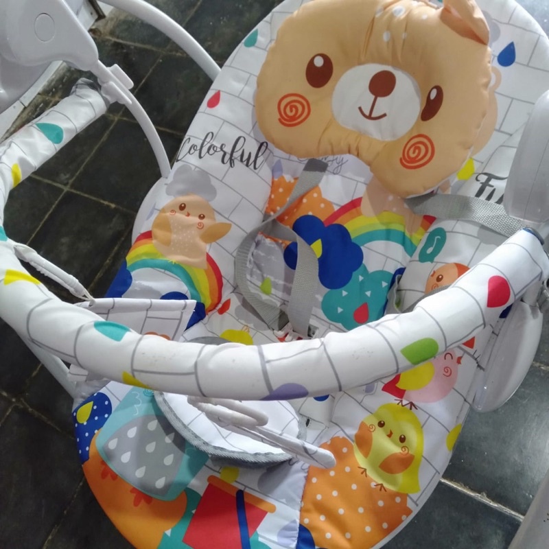 Preloved swing bouncer Sugar Baby (white)