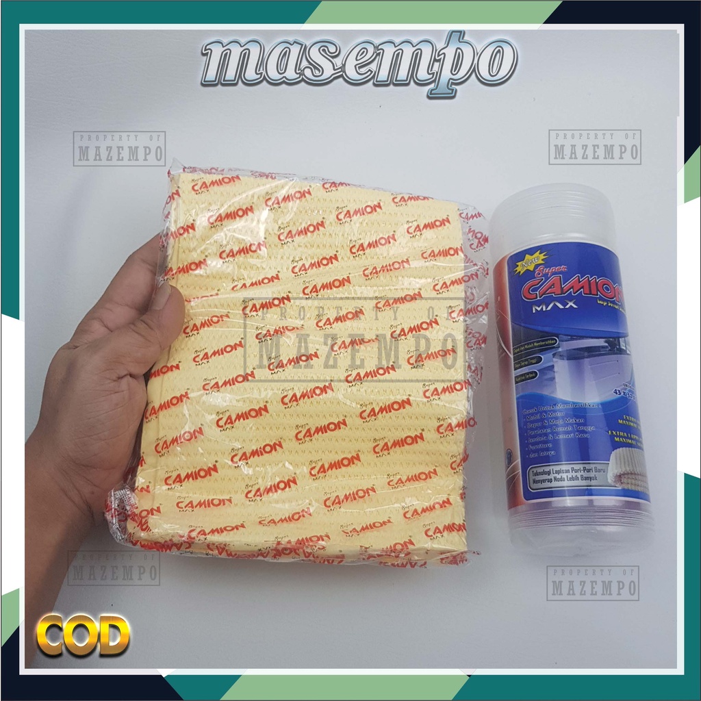 Lap kanebo mobil original Chamois Camion 100% jumbo tebal untuk motor MASEMPO MAZEMPO
