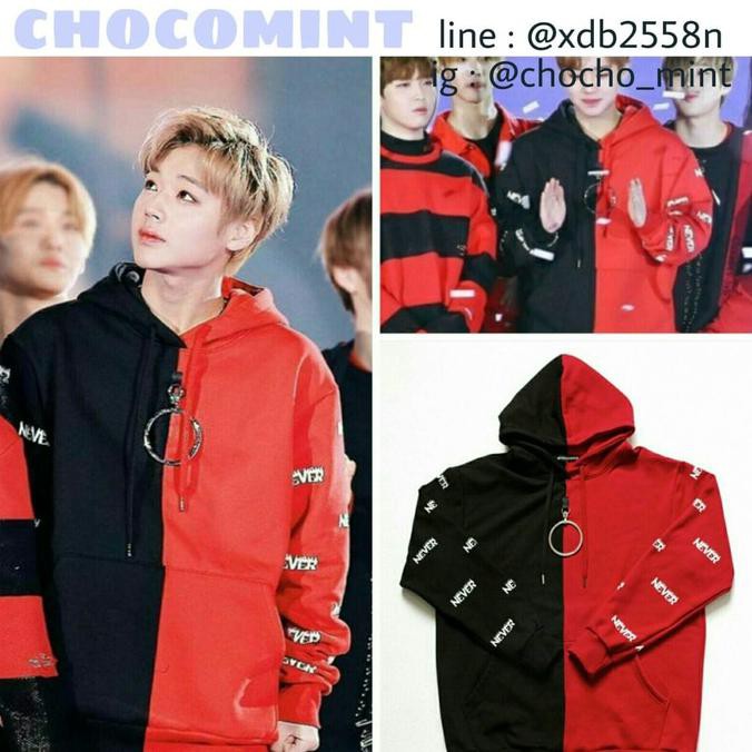 Style Fashion NEVER HOODIE - PARK JIHOON WANNA ONE *