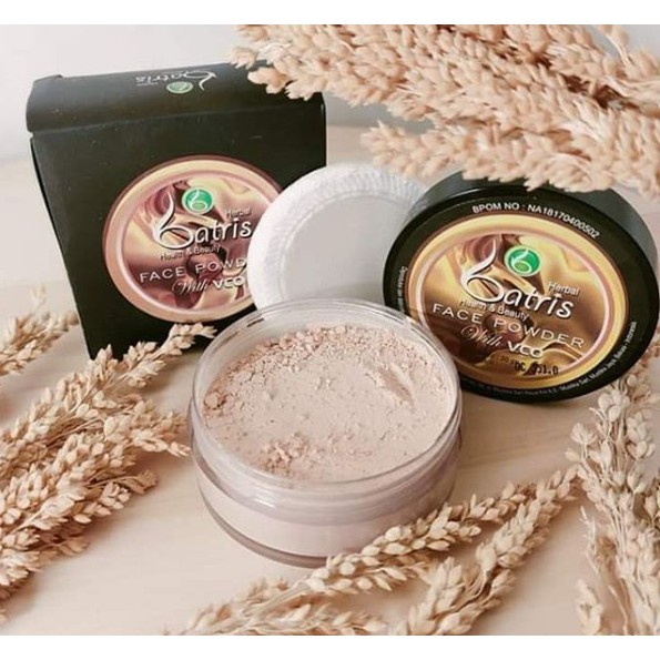 Face Powder Batrisyia Herbal / Bedak Tabur Premium dengan VCO