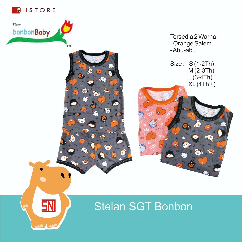 [HI]2 SETELAN OBLONG BONBON AMAN BAGI ANAK BEBAS BAHAN KIMIA BERBAHAYA BAHAN COTTON