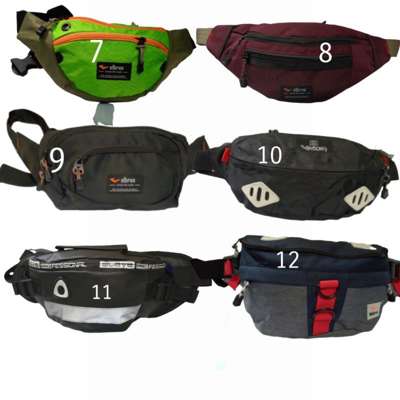 cuci gudang ! tas selempang pinggang waist bag - waistbag termurah