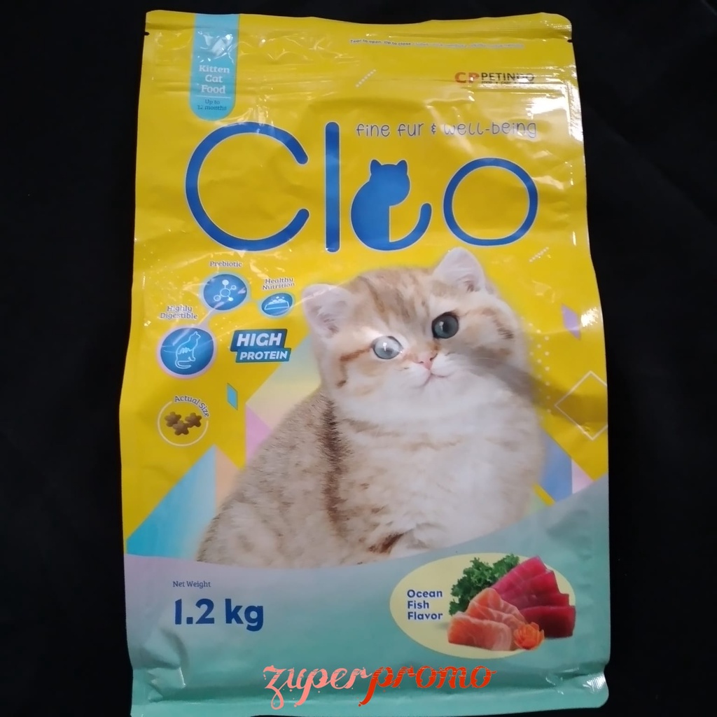 Cleo Kitten 1.2kg / Cleo Kitten Ocean Fish / Pakan Anak Kucing Cleo