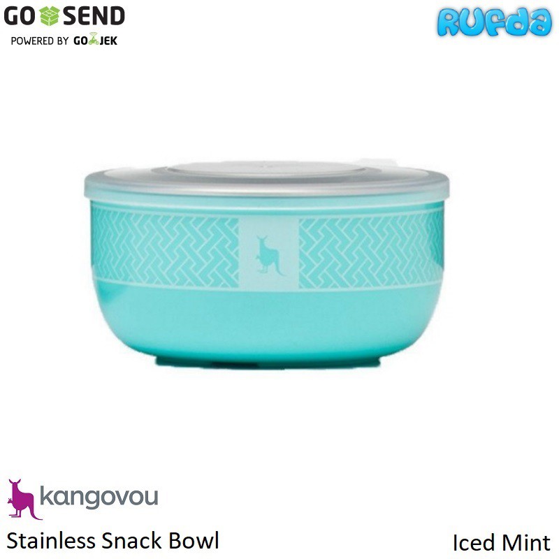 Iced Mint - Kangovou Snack Cereal Bowl Mangkok Makan Stainless