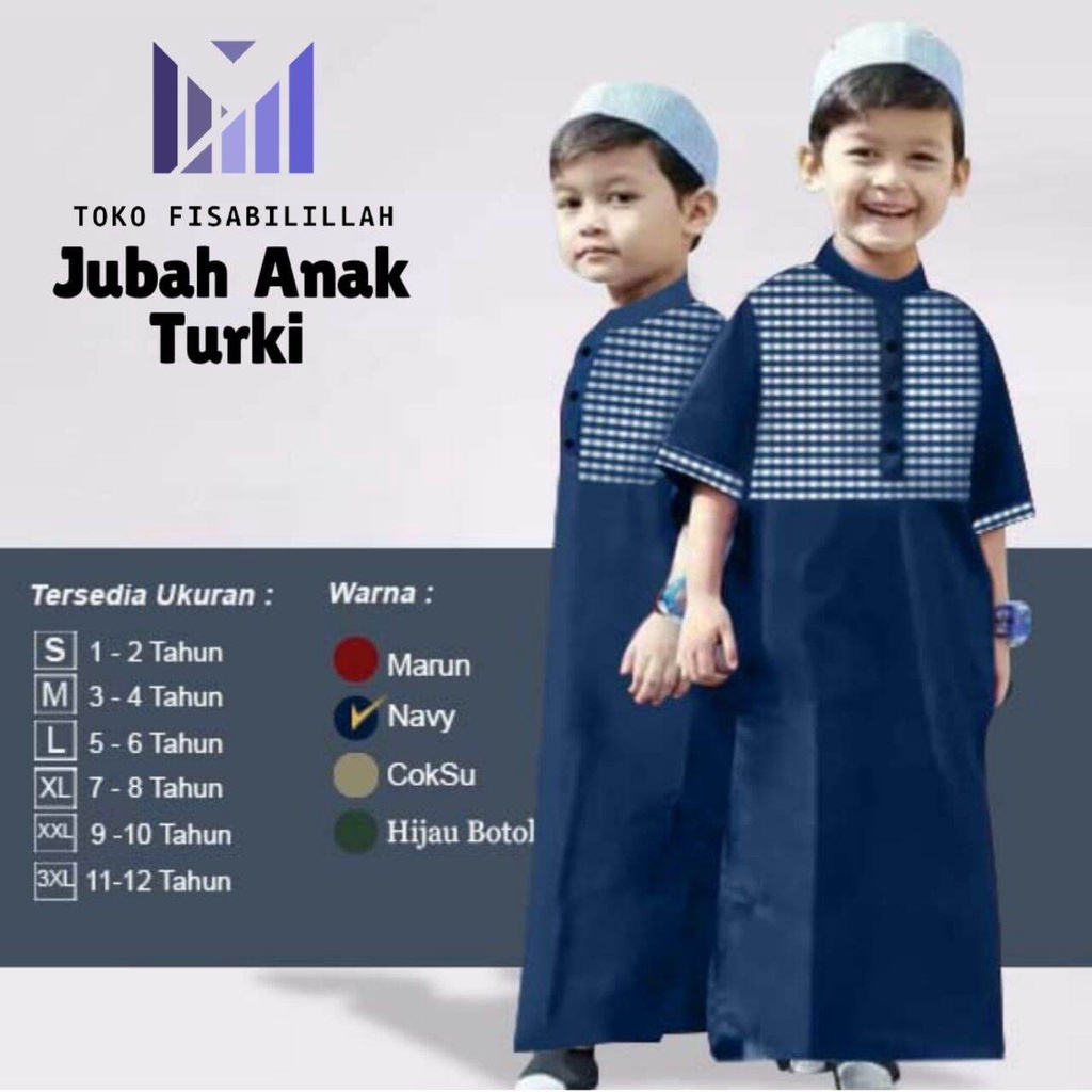 Promo Jubah Anak Turki Terbaru 2021 / Gamis Anak Laki Laki / Baju Koko Anak / Jubah Anak Laki Laki /