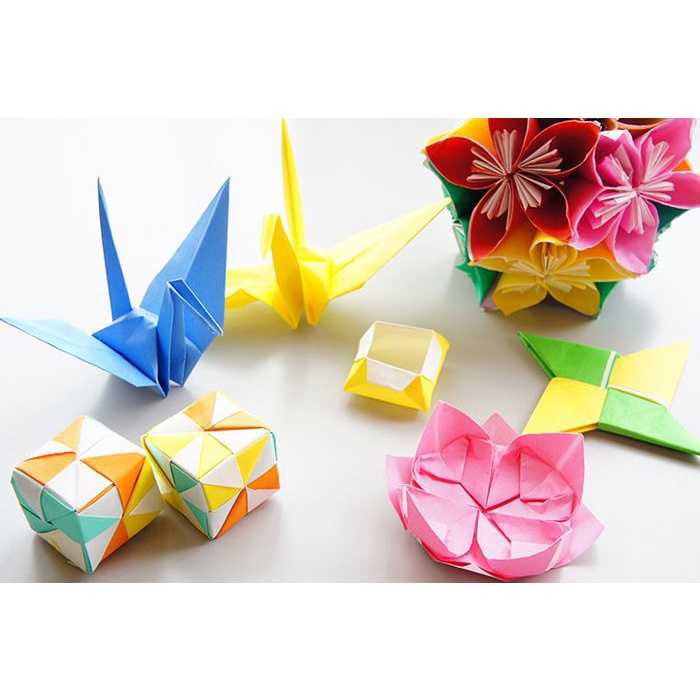 Kertas Lipat Origami Warna DuaSisi Double Face Fluorescent Paper Craft