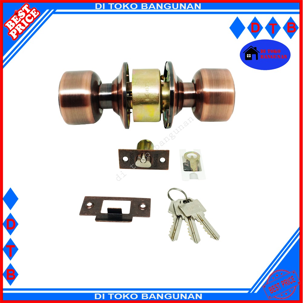 Kunci Bulat Stainless Steel Teshen Gagang Bulat Handle Bulat