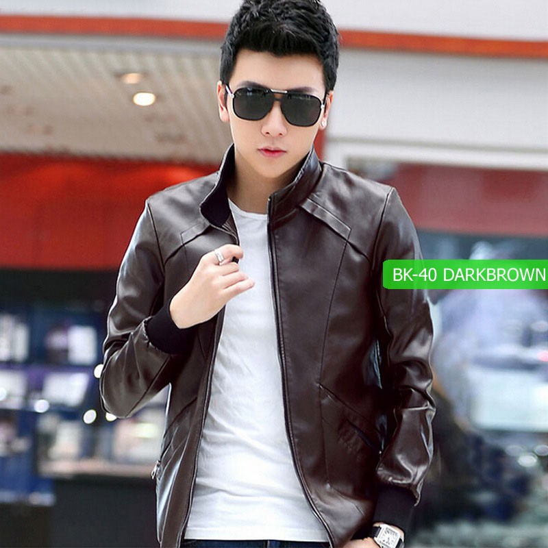 Jaket Kulit Pria BK-40 Jaket Style Korea