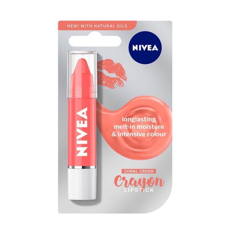 Nivea Lip Crayon Lipstik-Coral Crush